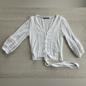 White- Abercrombie & Fitch Blouse-size Small